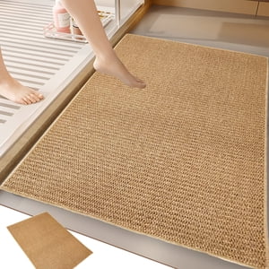 Diatomaceous Bath Rug, Xinsrenus Super Absorbent Quick Dry Non Slip Bath Mat, Rubber Backing Washable Bathroom Floor Mats, 16x24 Shower Rug for In Front of Bathtub Shower Room