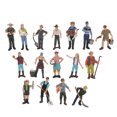 thumbnail image 2 of Ensemble de Modèles de Personnages de Ferme, 16 Pcs Jouet Miniature de Fermier Coloré Bricolage Jeu de Rôle Vif et Exquis pour Accessoires de Photographie, 2 of 8