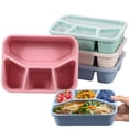 thumbnail image 1 of YOPTOP 4Pack Kids Snack Containers with Lid 4 Compartment Bento Snack Box Stackable Lunch Snack Container,largesize, 1 of 8