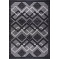 thumbnail image 1 of La Dole Rugs Grey Large Diamond Geometric Indoor Outdoor Runner Rug 3x5 Runner, 1 of 7