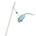 thumbnail image 1 of Pet Interactive Toys Cute Funny Cat Teaser Stick Lightweight Simulation Mice Wood Stick Reusable Pets Accessories Basket/Ball, 1 of 9