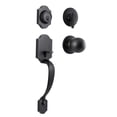 thumbnail image 1 of Front Door Lock Set with Handle, Traditional Keyed Handle Set, Easy to Install, for Home, Office, Hotel (Matte Black) - B-S122, 1 of 5