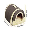thumbnail image 3 of Dog Bed House Ways To Use Indoor Dog House For Cats And Small Dogs With Mat Removable And Washable Cover House, 3 of 8