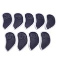thumbnail image 1 of Iron Head Covers Set, PU Edging Sunscreen Waterproof  Iron Head Covers Rainproof  For Outdoors Blue, 1 of 8