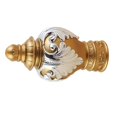 thumbnail image 1 of veasfak Curtain Pole Finials Flower Pattern Curtain Rod End for Kitchen Bedroom Home gold, 1 of 9
