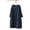 Marine, variante sur ZANZEA Robe Midi en Velours Côtelé Vintage Décontractée pour Femmes, Couleur Unie, Hauts Longs