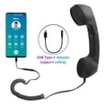 thumbnail image 3 of Combiné de Téléphone Cellulaire§combiné de Téléphone pour Cellulaire§compliqué de Téléphone Rétro§récepteur de Téléphone Rétro§combiné pour Mobile§combiné Rétro 3,5 mm Combiné de Téléphone Cellulaire USB‐C Anti‐radiation, 3 of 8