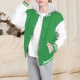thumbnail image 2 of WEIYLL Hauts Garçon Automne Printemps Manches Longues à Capuche Baseball Vert pour 9-10 Ans, 2 of 6