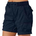 thumbnail image 1 of Shorts Cargo pour Femmes Shorts de Randonnée Confortables avec Poches Idéaux pour les Activités Extérieures d'Été, 1 of 3