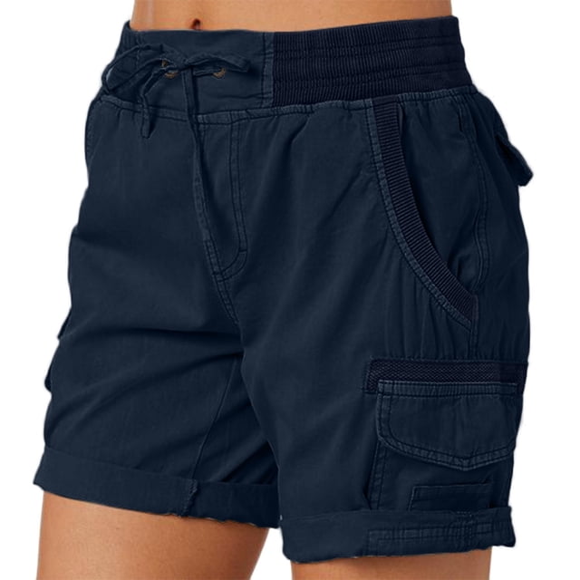Shorts Cargo pour Femmes Shorts de Randonnée Confortables avec Poches Idéaux pour les Activités Extérieures d'Été