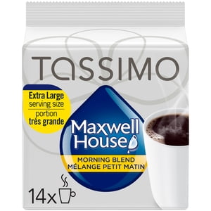 Tassimo Maxwell House Mélanger le matin Café à usage unique T-Discs, 14 boîte de tasse, moyenne