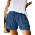 thumbnail image 1 of TIMIFIS Womens Comfy Drawstring Casual Elastic Waist Pocketed Shorts - Summer, 1 of 6