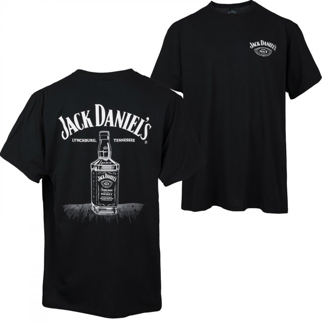 Jack Daniel's Line Art Bottle T-Shirt-Small