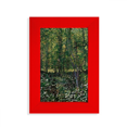 thumbnail image 1 of Arbre Forêt Fleur Paysage Illustration Image Affichage Art Cadre Photo Rouge, 1 of 4