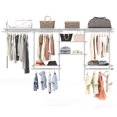 thumbnail image 1 of Patiojoy Système d'Organisateur de Garde-Robe en Fil Métallique Mural Trousse de Garde-Robe Personnalisée avec Tablettes de Rangement Ajustables Blanc, 1 of 9