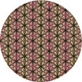 thumbnail image 1 of Ahgly Company Machine Washable Indoor Round Transitional Brown Sand Brown Area Rugs, 3' Round, 1 of 7