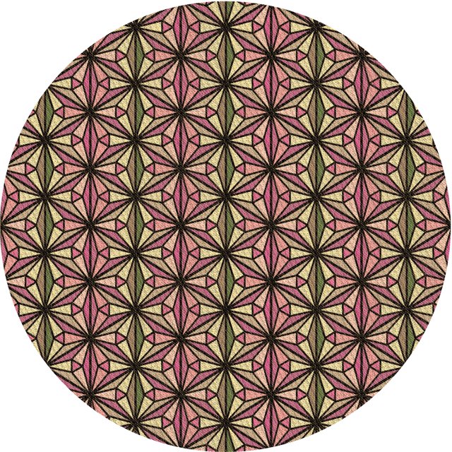 Ahgly Company Machine Washable Indoor Round Transitional Brown Sand Brown Area Rugs, 3' Round