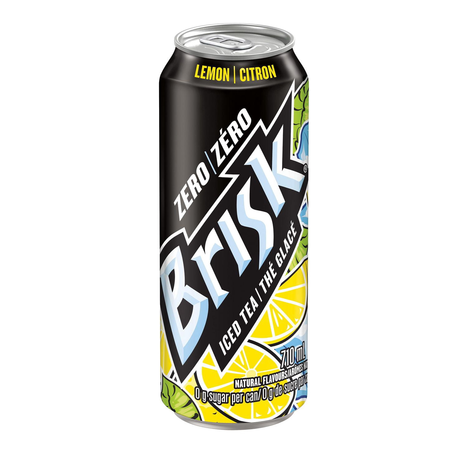 Brisk Zero Lemon Iced Tea 710 mL, Can