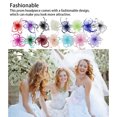 thumbnail image 4 of facefd Fasinateur en Maille pour Femmes, Coiffe Longue Durée Multicolore pour Bal de Promo, Séance Photo Cosplay, Bandeau Vert, 4 of 9