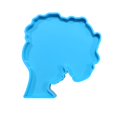 thumbnail image 2 of Agiferg Creative Silicone Resin Mold, Head Large Beauty Tray Mold Tool DIY At Home, 2 of 2