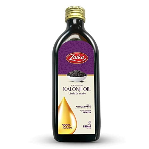 Zaika Huile de Graines Noires – 150 ml (5,29 Lb) Tout Naturel – Huile de Kalonji Biologique 100 % Pure