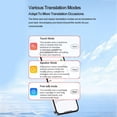 thumbnail image 4 of Écouteurs Traducteurs 5.3, Contrôle Tactile Rapide, Traduction en Temps Réel, 144 Langues, Réduction de Bruit, Stéréo pour IOS, pour Musique, Vert, 4 of 7