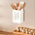thumbnail image 3 of Product Category Storage Containers Wall Mount Utensil Holder Hanging Storage Organizer With Hooks Chopsticks Holder Cutlery Silverware Holder Storage Caddy For Forks Spoons Towel, 3 of 3