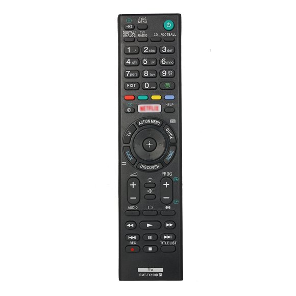 Smart Replacement Remote Control for SONY TV Portable Size TV Remote Controller Easy to Grab Black