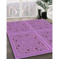 thumbnail image 3 of Ahgly Company Tapis d'Intérieur Lavables en Machine pour la Zone Violette d'Orchidée de Transition, 5' x 7', 3 of 7