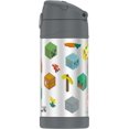 thumbnail image 2 of Thermos Vacuum Insulated 12 OZ Funtainer Bottle, Minecraft, 2 of 3