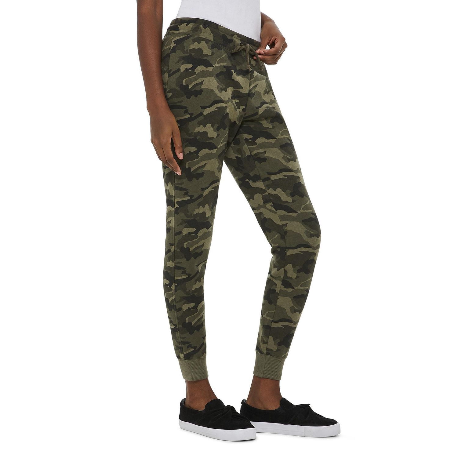 Jogger étroit en molleton avec revers George pour femmes