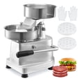 thumbnail image 1 of VEVOR Presse Commerciale pour Galettes de Burger, Presse à Galettes de Hamburger et de Bœuf 150 Mm/6 Pouces, Bol en Acier Inoxydable de Qualité Alimentaire Robuste pour Burger, Processeur de Formation de Viande de Cuisine avec 1000 Papiers pour Galettes, 1 of 9