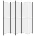 thumbnail image 2 of vidaXL 5-Panel Room Divider White 250x220 cm Fabric, 2 of 5