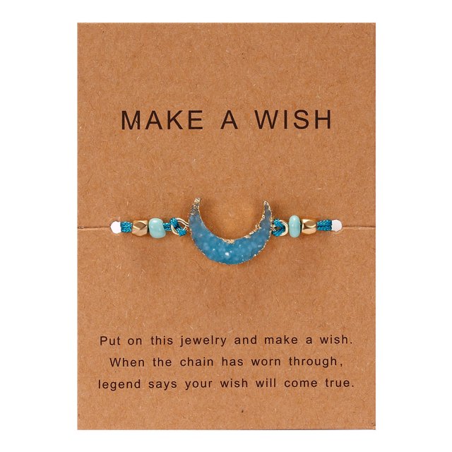 TIMIFIS Bracelets Natural Stone Adjustable Woven Paper Card Bracelet Decorative Bracelet - Summer