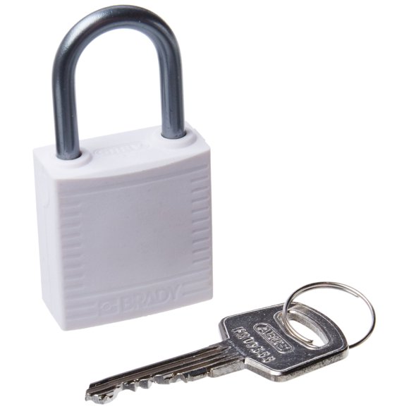 Brady 143162 Compact Safety Lock White