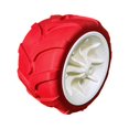 thumbnail image 2 of jinwen Roue de Remplacement Chariot Portable Roue en PU pour Jardin Extérieur Pliable Camping Blanc Rouge, 2 of 9