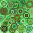thumbnail image 1 of Ahgly Tapis d'Intérieur Lavable en Machine Carré Vert Algue Transitionnel, 5 Pieds Carré, 1 of 7