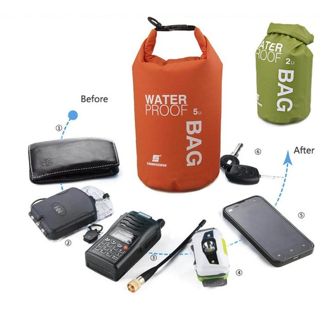 Baohd Sac Étanche Étanche Pochette Kayak Camping Rafting Flottant 2 L Bleu