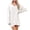 White, variant on HAiming Womens Ribbed Knit Sweater Dress Casual Oversized Long Sleeve Drop Shoulder V Neck Fall Comfy Trendy Clothes
