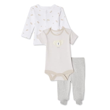 Ensemble de layette 3 pièces George collection non genrée pour nourrissons