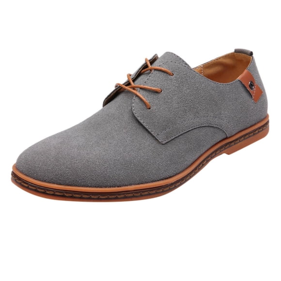 RKSTN Mens Dress Shoes Fashion Casual Solid Lace Up Oxfords Leather Shoes Male Business Shoes Leather Shoes for Men