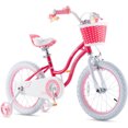thumbnail image 1 of RoyalBaby Stargirl Vélo d'Extérieur pour Enfants 16 Pouces avec Roues Stabilisatrices, Rose, 1 of 9