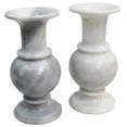 thumbnail image 1 of Natural Geo Vase Décoratif en Marbre de 8 Po - Lot de 2, 1 of 4
