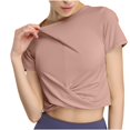 thumbnail image 1 of Yuyuzo Haut d'Entraînement pour Femmes Sans Manches à Col Rond Court Course Actif Yoga Gym T-Shirts, 1 of 7