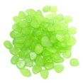 thumbnail image 1 of 100pcs Fish Tank Fluorescent Pebble Garden Parterre Decor Glow Stone Green, 1 of 9