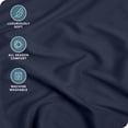thumbnail image 2 of Bare Home Fitted Sheet - Premium 1800 Collection - Deep Pocket - Ultra-Soft Wrinkle Resistant - Twin XL, Midnight Blue, 2 of 7