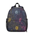 thumbnail image 1 of Bright Floral Students Backpack - Vintage Tropical Flower and Leaves Pattern with Durable Construction, Comfortable Dual Shoulder Support for School Use, 1 of 6