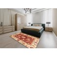 thumbnail image 4 of Ahgly Company Indoor Rectangle Abstract Red Oriental Area Rugs, 8' x 10', 4 of 6
