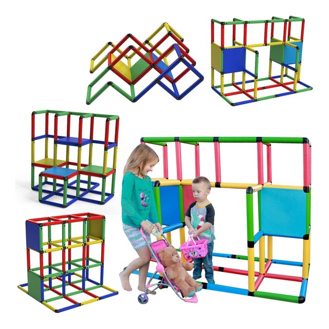 Funphix Jumbo Construction Kid Jouet Ensemble Jungle Gym Jouer Structure, 316 Pièce