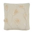 thumbnail image 1 of SARO 4438.I18SP 18 Po Fleurs Carrées Applique Design Poly Rempli Coussin Ivoire, 1 of 1